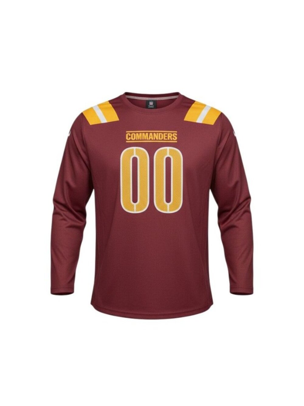 NFL Team Apparel Washington Commanders Long Sleeve Pajama Top Jersey 2XL